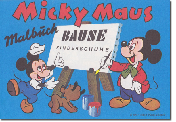 Micky Maus Malbuch von Bause Kinderschuhe