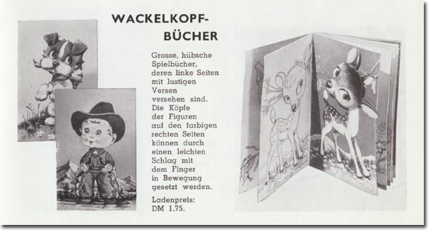 Wackelkopfbcher im Carlsen Gesamtverzeichnis von 1957