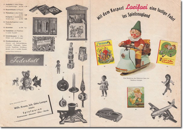 Einzelhandels-Prospekt Larifari, ca. 1964