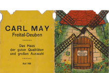 Der gestiefelte Kater, mit Werbeaufdruck Carl May, Freital-Deuben
